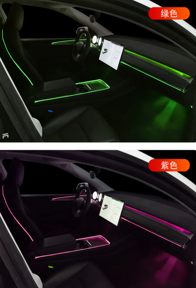 2018-2022 Tesla Model 3 & Model Y Full Ambient Lighting Kit