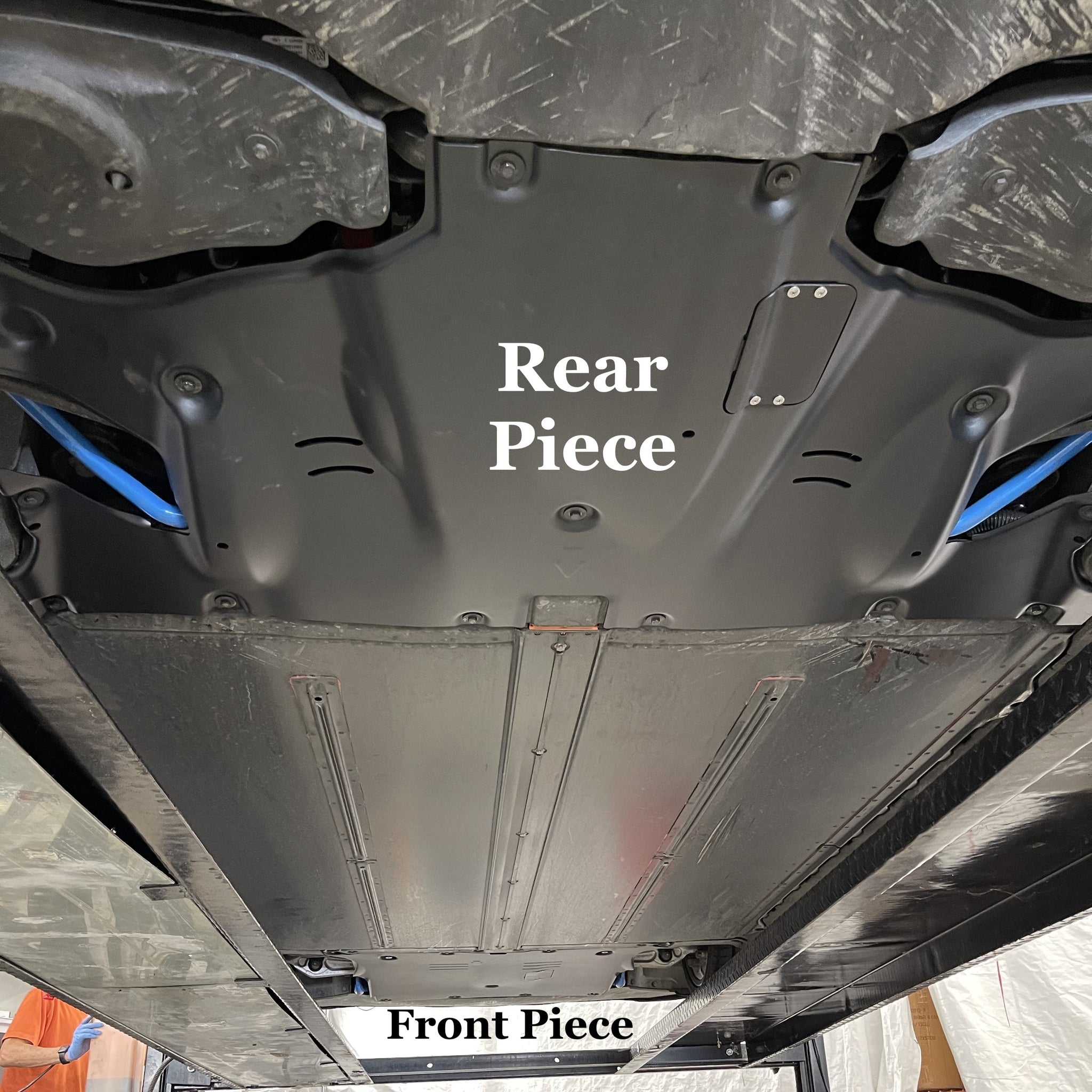 Sound Dampening Front & Rear Axle Skid Plates for Tesla Model 3