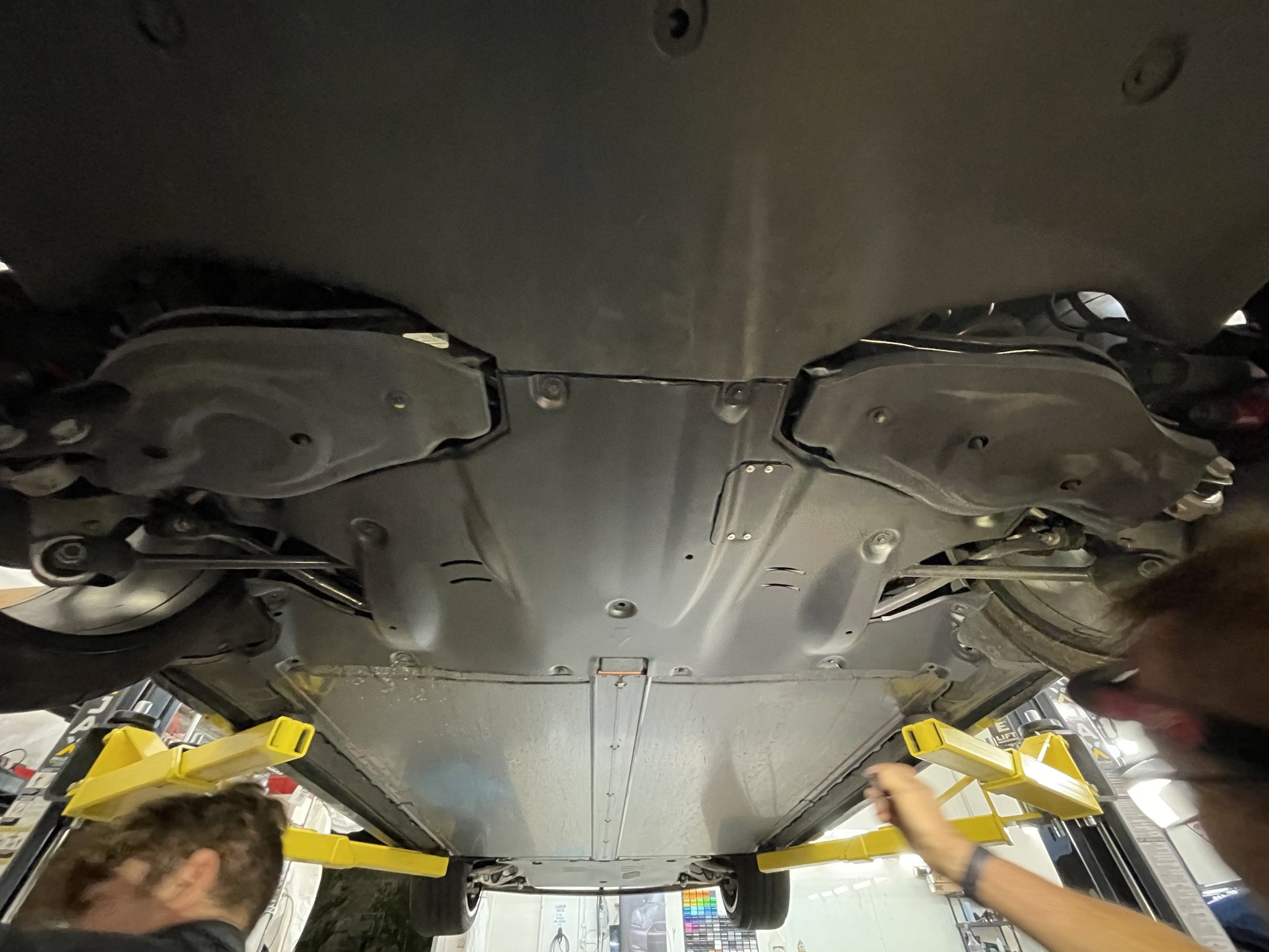 Sound Dampening Front & Rear Axle Skid Plates for Tesla Model 3