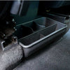 Tesla Model Y Storage Box Under Rear Air Outlet Organizer Rear ABS Flocking Box (Rear Middle ABS Flocking Box)