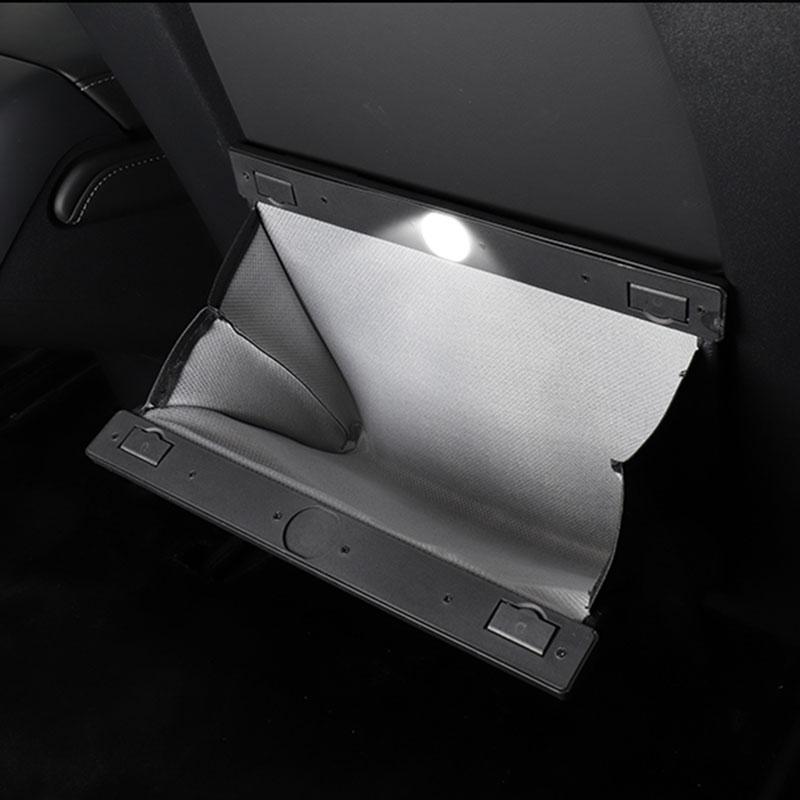 Car Trash Can Trash Bag Hanging Magnetic Buckle Waterproof with Tissue Boxes