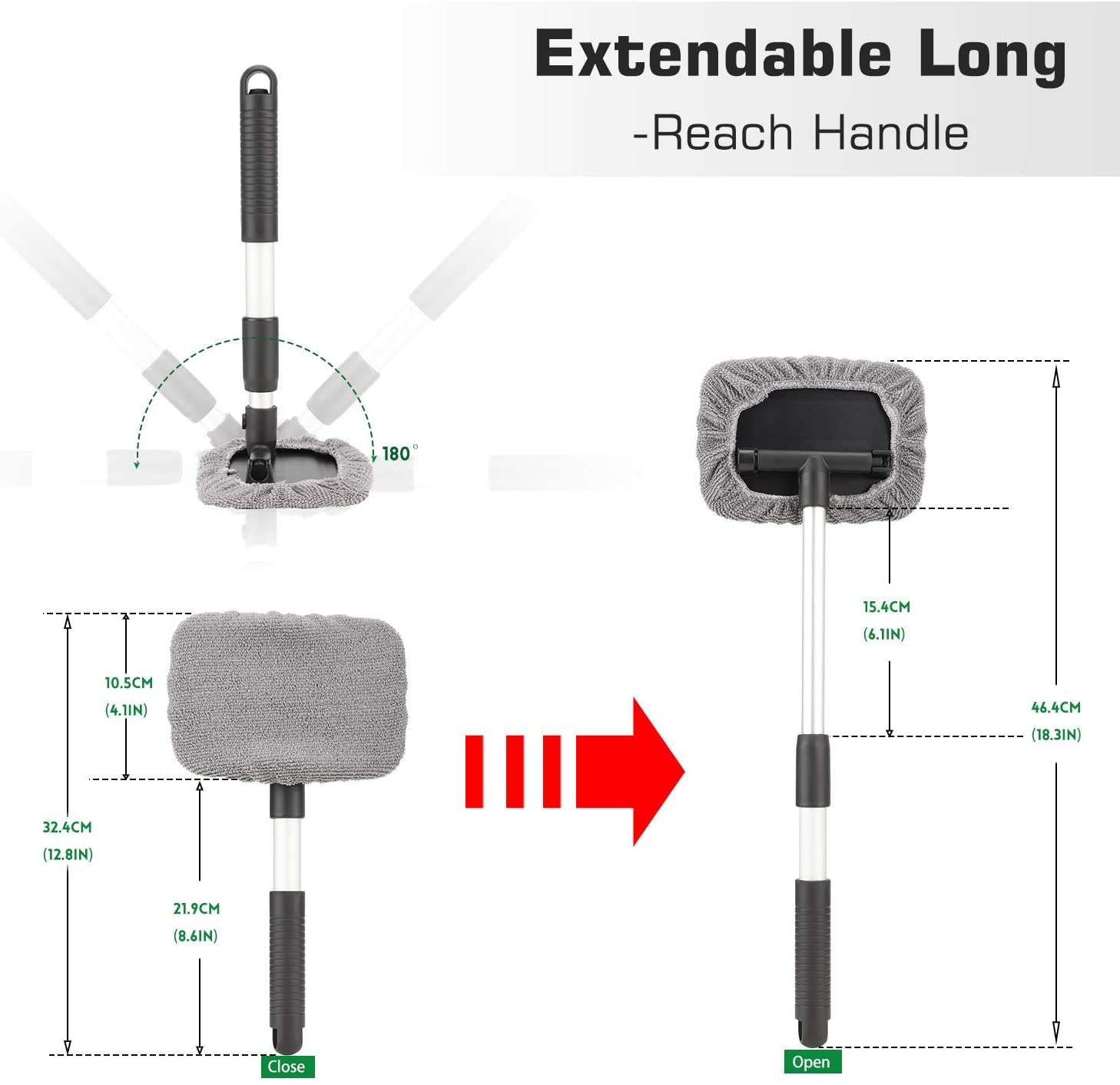 Tesla Model 3 & Model Y Microfiber Windshield Cleaning Brush