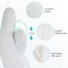 Leather Headrest Neck Pillow For Tesla Model 3 & Y Neck Support Cushion Two Pieces (White)