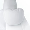 Leather Headrest Neck Pillow For Tesla Model 3 & Y Neck Support Cushion Two Pieces (White)