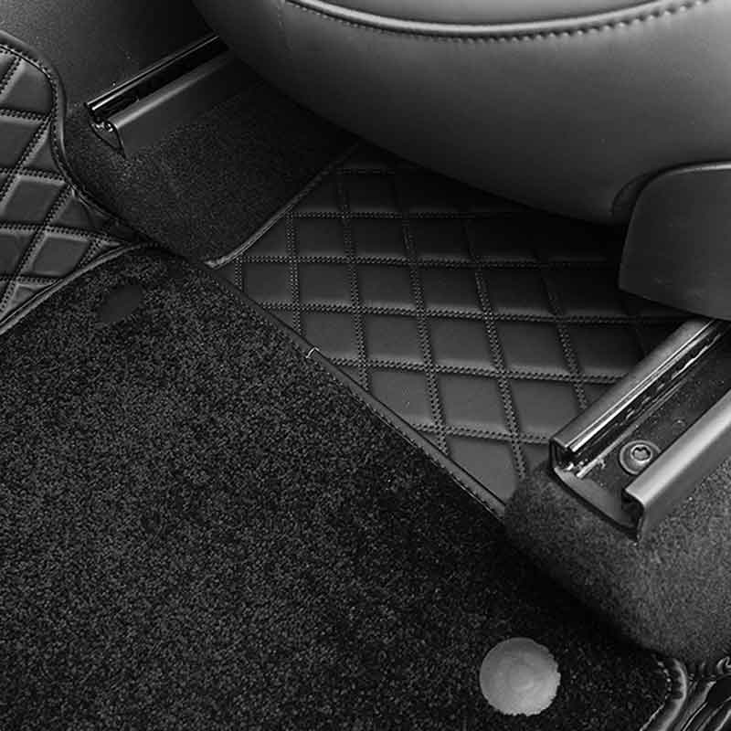Tesla Model Y Floor Mats All-Weather 2020 2021 Model Y All-Protection Waterproof Interior Liners. (Black)