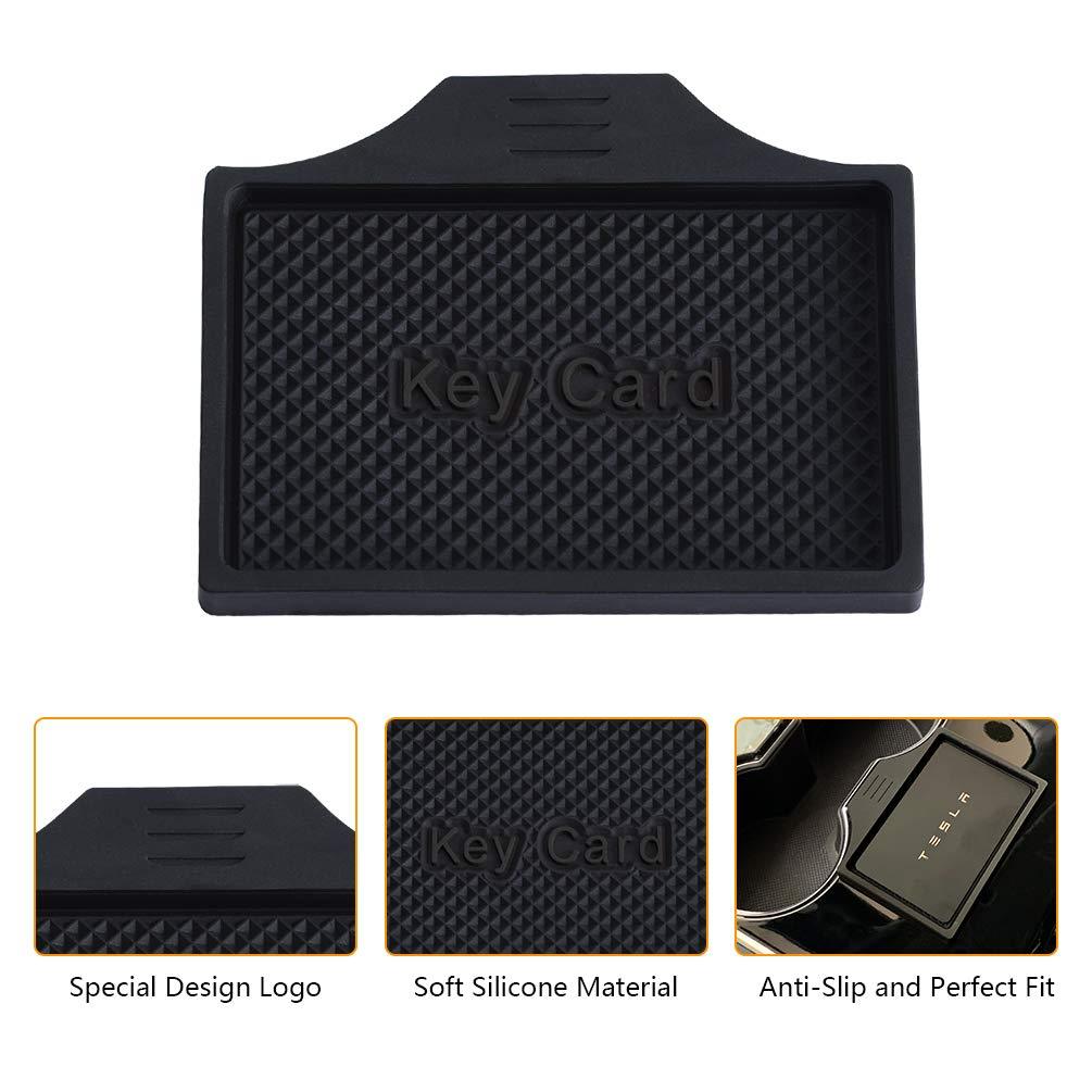 207-2020 Tesla Model 3 & Y Center Console Anti-Slip Key Card Holder