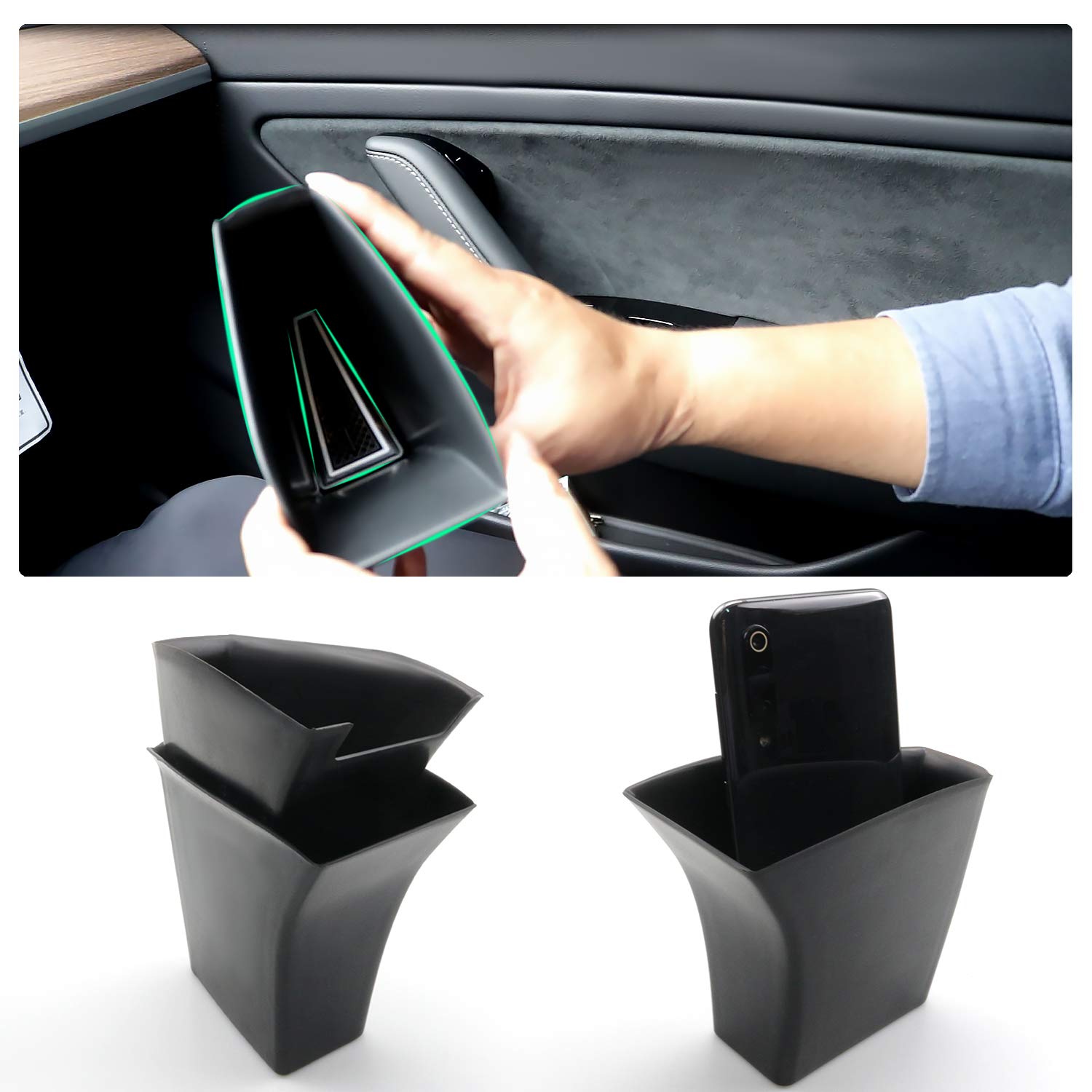 Tesla Model 3 & Y Door Side Storage Containers