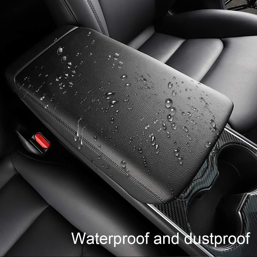 Tesla Model 3 & Y Leather Center Console Armrest Cover