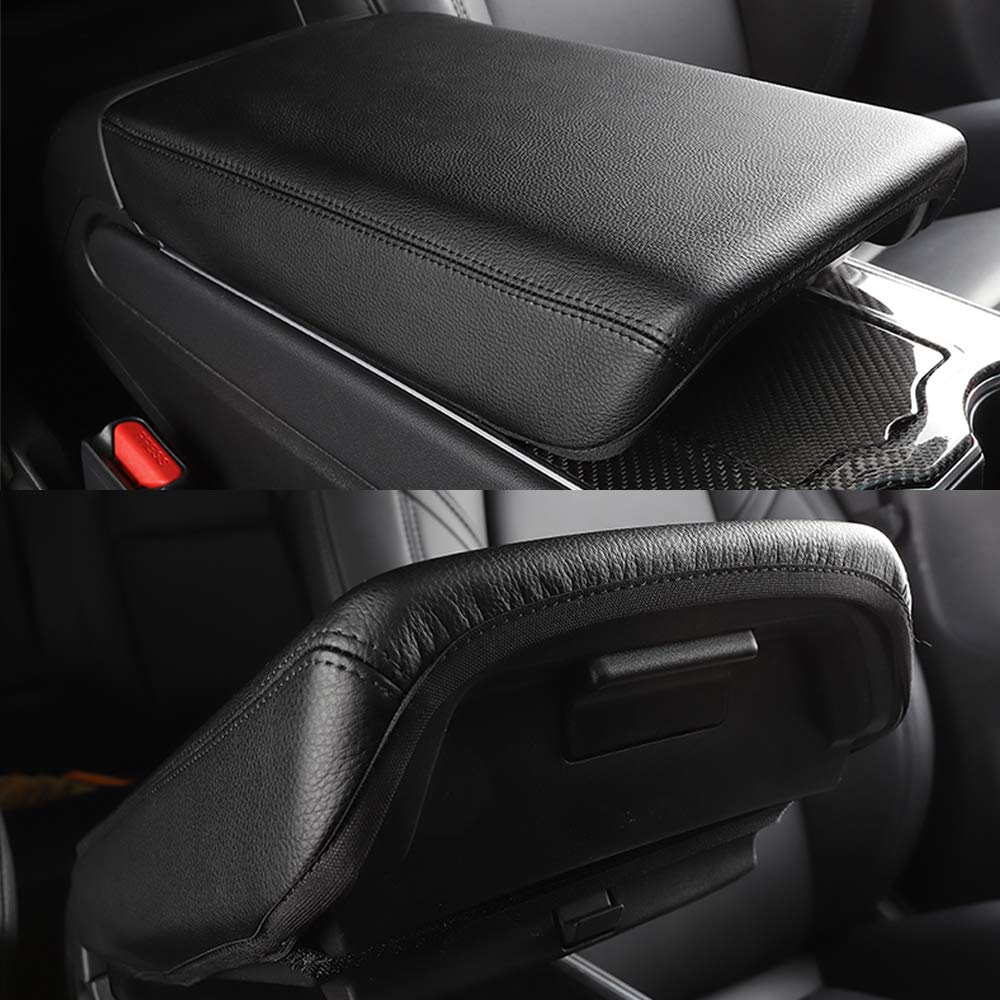 Tesla Model 3 & Y Leather Center Console Armrest Cover
