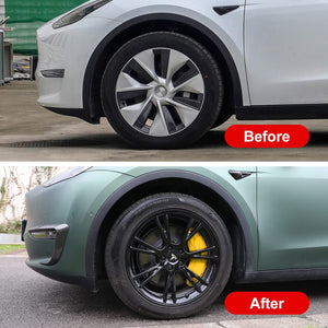 Tesla Model Y Yellow Brake Caliper Covers