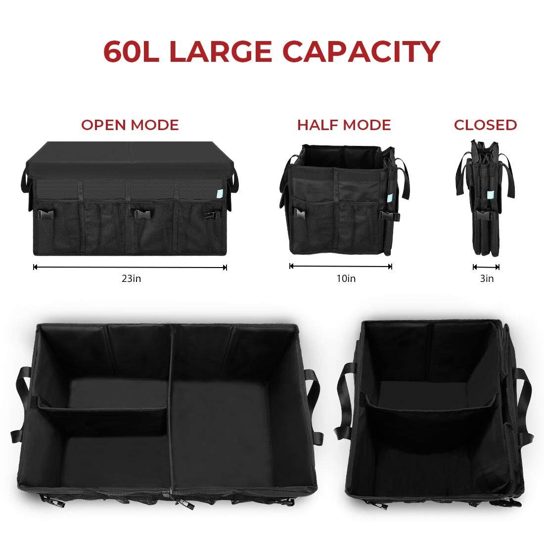 Tesla Model 3 & Y Multi-Compartment Trunk Organizer