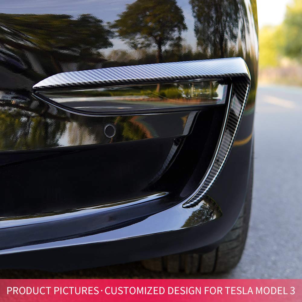 2018-2022 Tesla Model 3 Front Fog Light Trim Covers