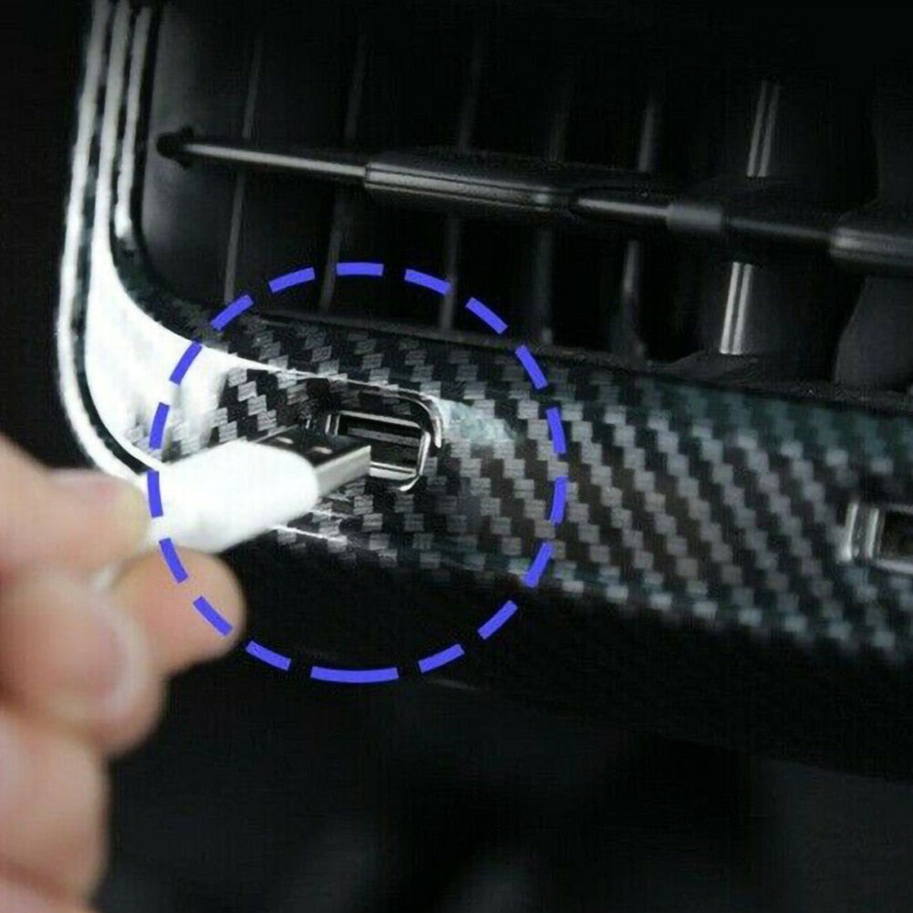 Tesla Model 3 & Y Carbon Fiber Style Rear Air Vent Cover Trim