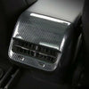 Tesla Model 3 & Y Carbon Fiber Style Rear Air Vent Cover Trim