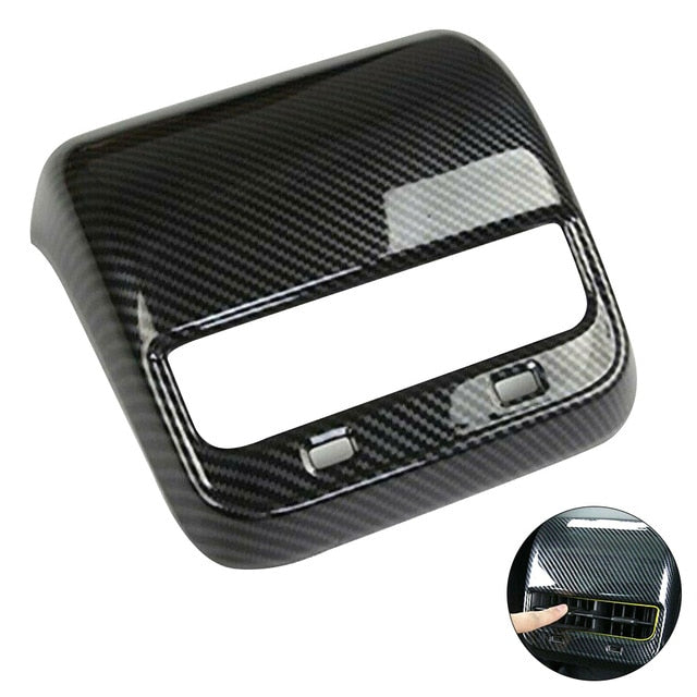 Tesla Model 3 & Y Carbon Fiber Style Rear Air Vent Cover Trim