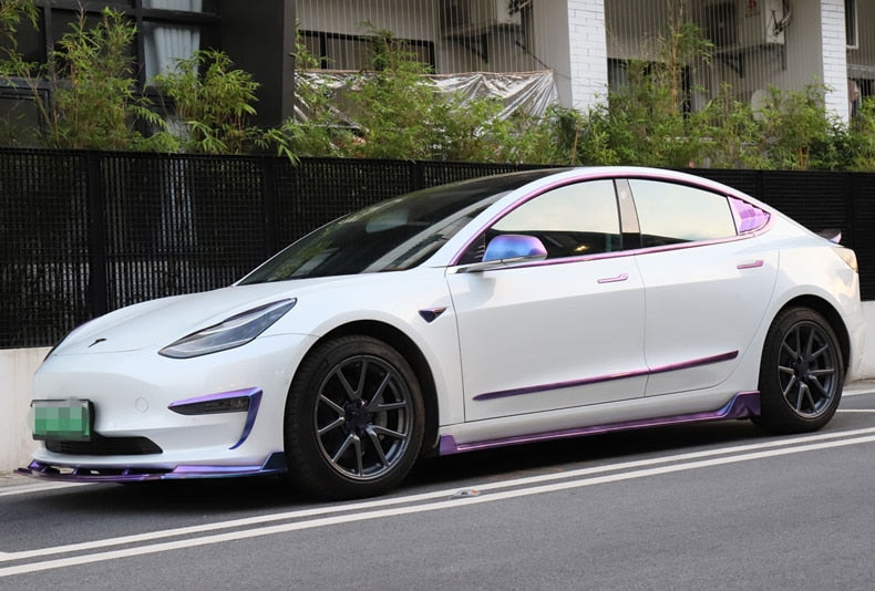 Starry Sky Chameleon Series ABS Door Handle Trim for 2017-2022 Tesla Model 3 & Y (4 Piece Set)