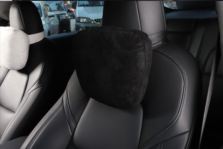 Alcantara Tesla Model 3 & Y Headrest Neck Pillows