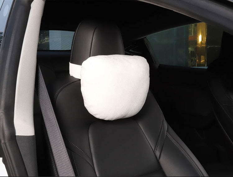 Alcantara Tesla Model 3 & Y Headrest Neck Pillows