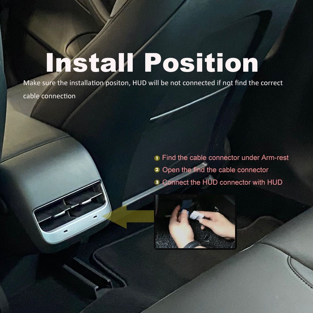 6 Mode Heads Up Display for Tesla Model 3 & Y