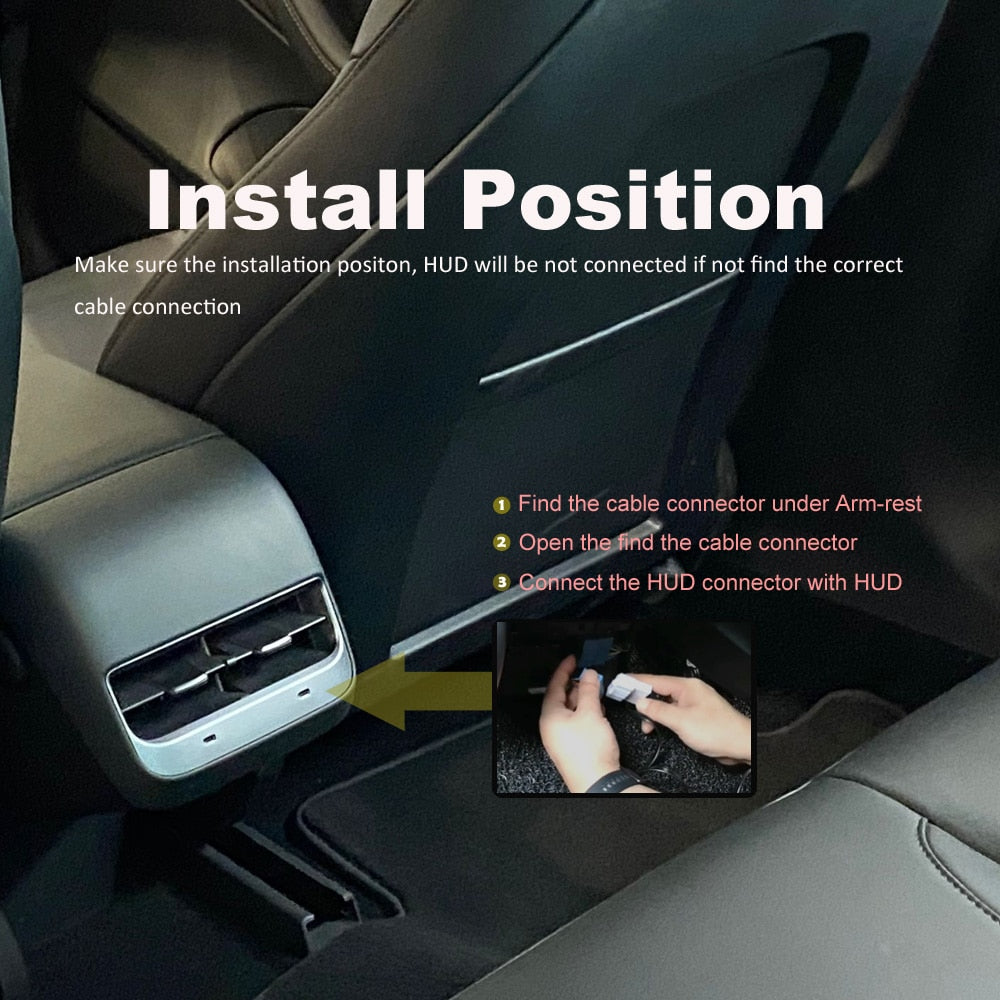 6 Mode Heads Up Display for Tesla Model 3 & Y