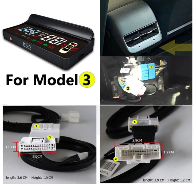 6 Mode Heads Up Display for Tesla Model 3 & Y