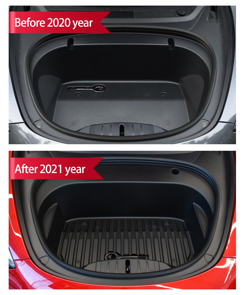 Tesla Model 3 & Y 2020 2021 Wear-Resistant Leather Front Trunk Storage Mat