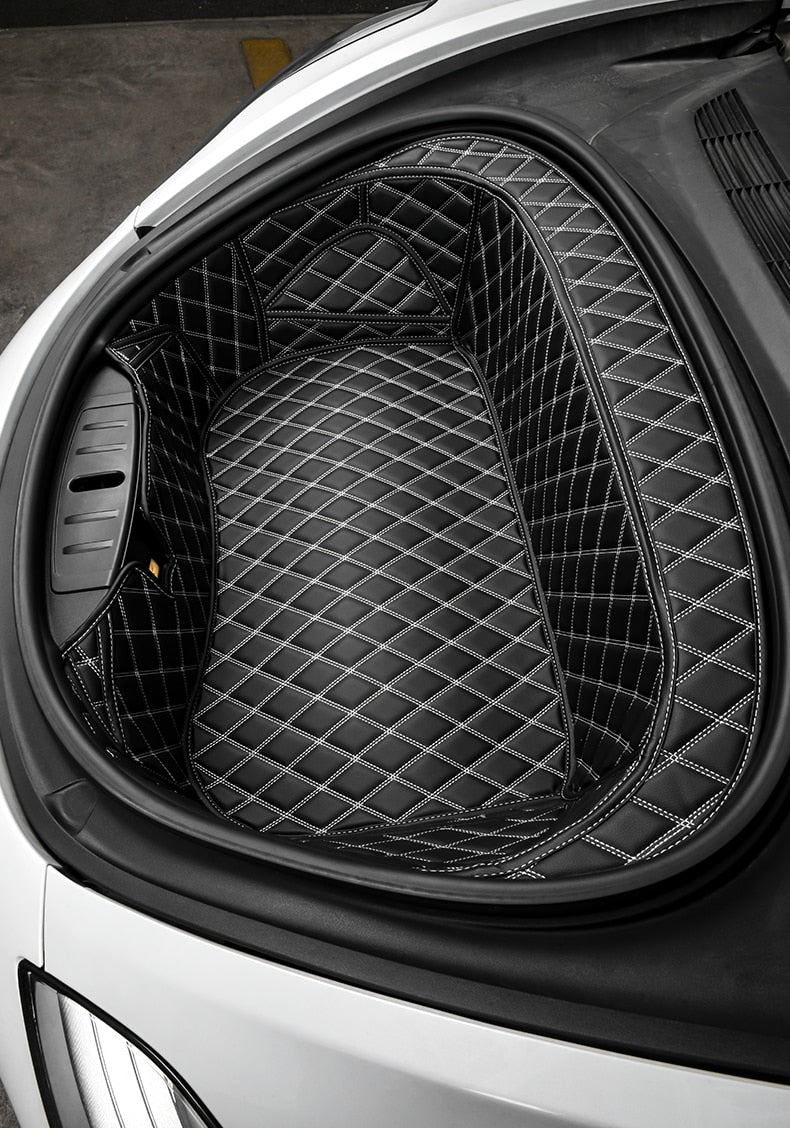 Tesla Model 3 & Y 2020 2021 Wear-Resistant Leather Front Trunk Storage Mat