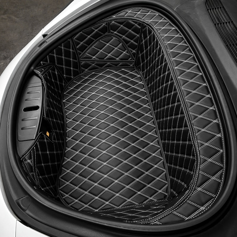 Tesla Model 3 & Y 2020 2021 Wear-Resistant Leather Front Trunk Storage Mat
