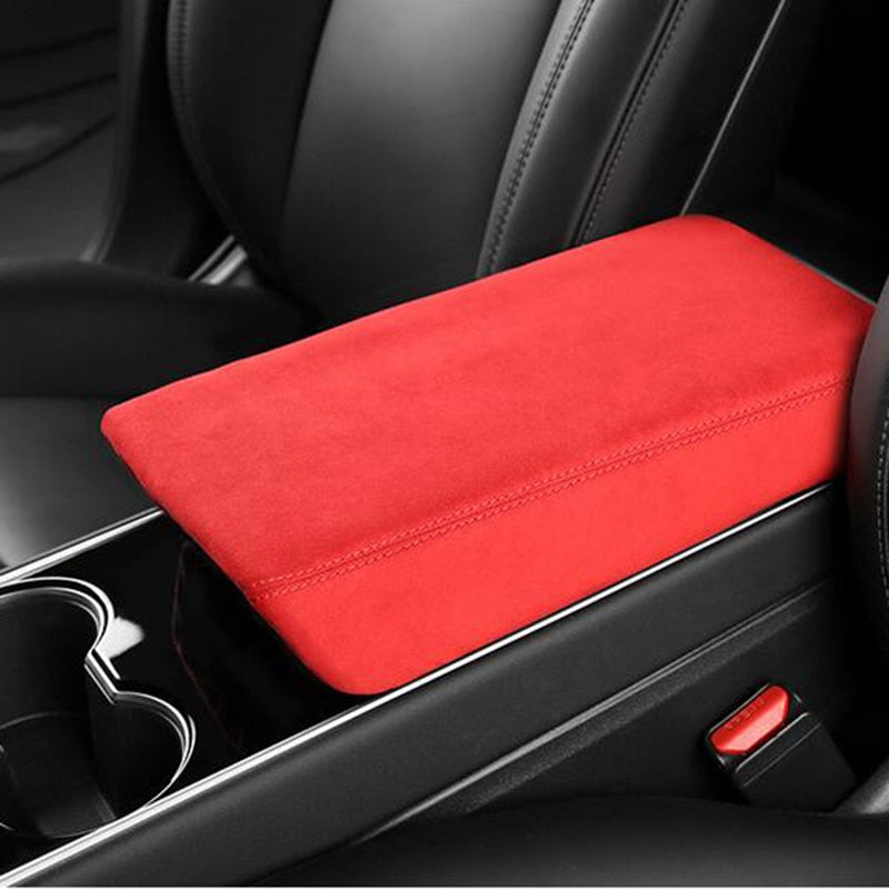 Alcantara Armrest Cover For Tesla Model 3 & Y