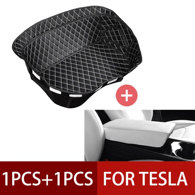 Tesla Model 3 & Y 2020 2021 Wear-Resistant Leather Front Trunk Storage Mat