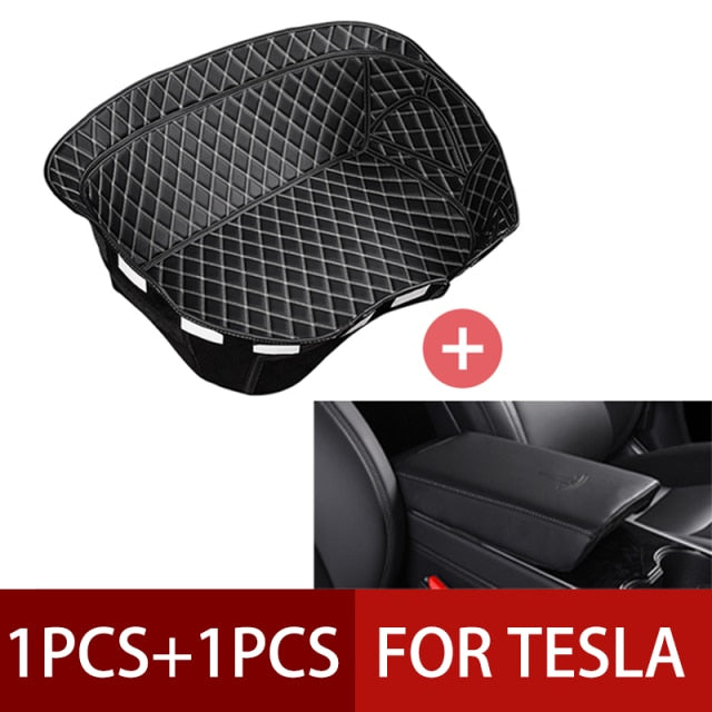 Tesla Model 3 & Y 2020 2021 Wear-Resistant Leather Front Trunk Storage Mat