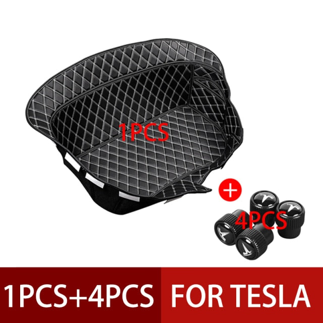 Tesla Model 3 & Y 2020 2021 Wear-Resistant Leather Front Trunk Storage Mat