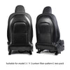 Anti-Kick Leather Seatback Protective Seat Cover Pads for Tesla Model 3 & Y