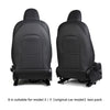 Anti-Kick Leather Seatback Protective Seat Cover Pads for Tesla Model 3 & Y