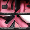 Fully Surrounded Microfiber Leather Pink Floor Mats for Tesla Model 3 & Y