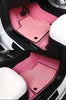 Fully Surrounded Microfiber Leather Pink Floor Mats for Tesla Model 3 & Y