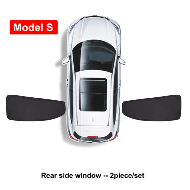 Custom Fit Privacy Sunshades for Tesla Model S, 3, X, & Y