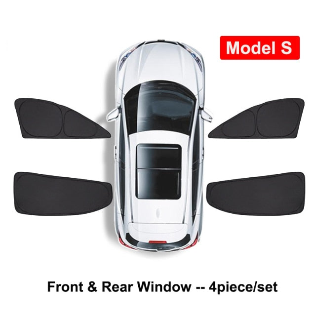 Custom Fit Privacy Sunshades for Tesla Model S, 3, X, & Y