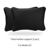 High-Quality Leather Headrest Neck Pillow and Lumbar Support Pillow for Tesla Model 3 & Y
