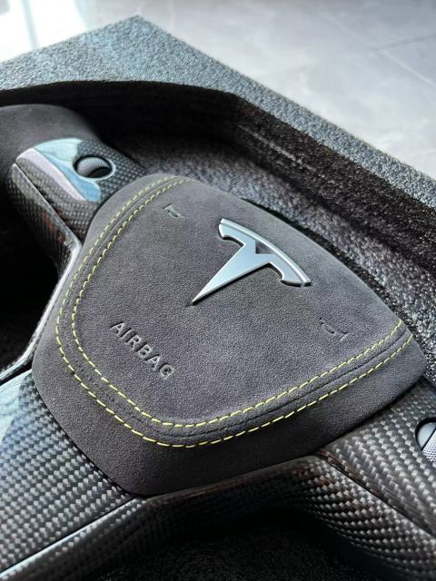Steering Wheel Airbag Cover for Tesla Model 3 & Y