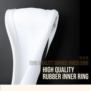 Nappa Leather Ultra-Thin Steering Wheel Cover, Tesla Model 3/Y Steering Wheel Cover, Non-Slip Design and Interior Modification of car Accessories （White）