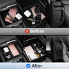 2025 Upgrade Center Console Organizer Tray, Cup Holder Tesla Model 3 Highland 2024 2025/Tesla Model Y Juniper 2025 Matte Black