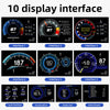 Car HUD Head Up Display P6, OBD+GPS Smart Gauge, Works Great for Most Cars (Black)