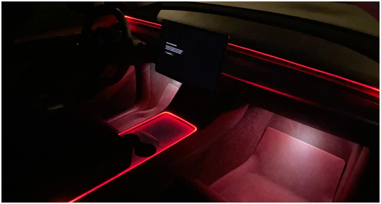 2021-2022+ Tesla Model 3 & Y Center Console & Dashboard Ambient Lighti –  The EV Shop