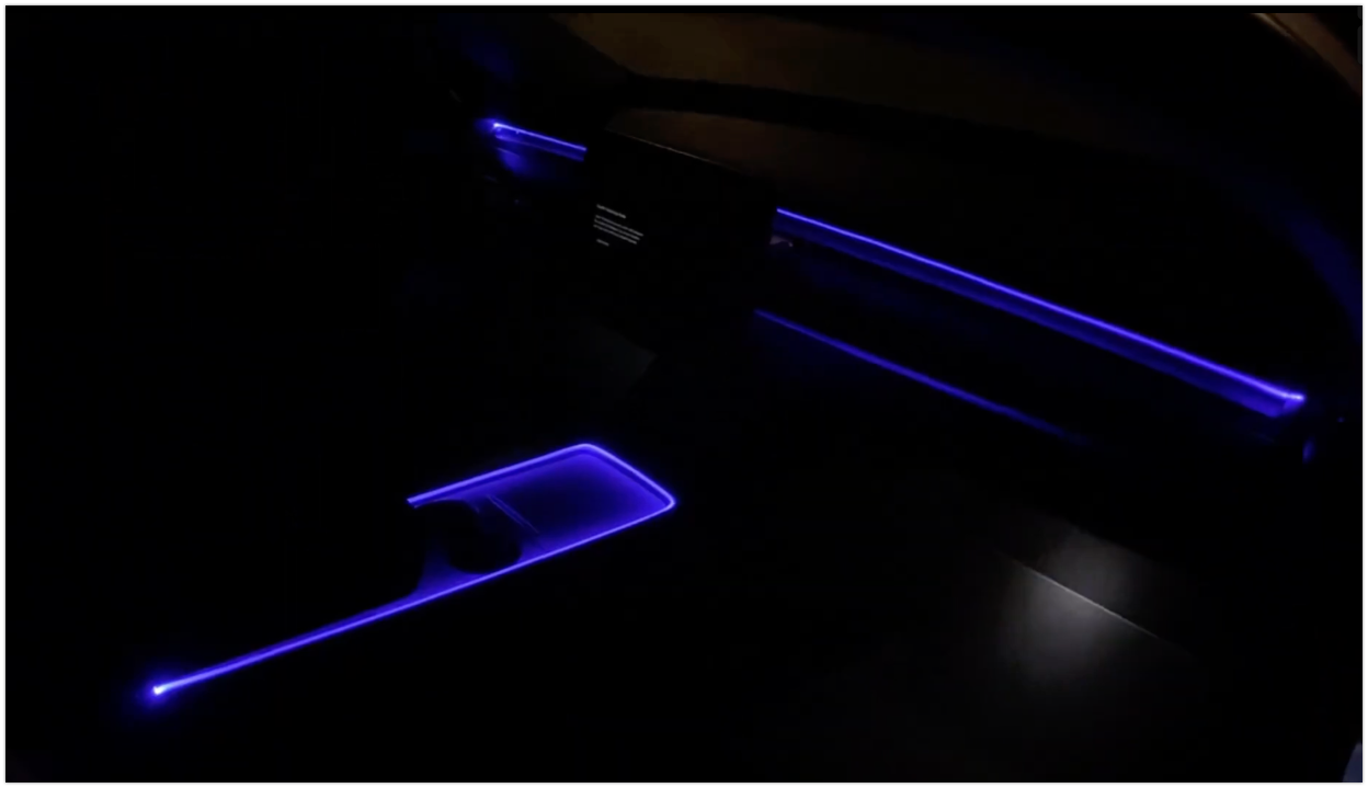 Generic Car Center Console Dashboard LED Strip Ambient Light For Tesla  Model 3 Model Y 2021 2022