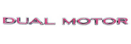 Dual Motor Badge Wrap for Tesla Model 3/S/X/Y, 2-pc Set (Gloss Pink)
