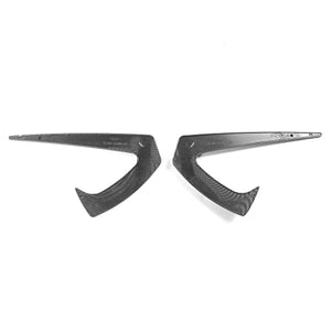 Side Fender Vents Compatible With 2020-2022 Tesla Model Y, Carbon Fiber Print ABS Plastic Driver Passenger Side Air Flow Camera Vent Cover Decor Trim 2PC, 2021