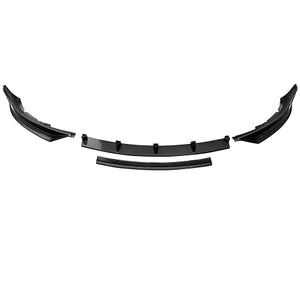 2017-2022 Tesla Model 3 Front Bumper Lip, Matte Black ABS Plastic IKON Style Front Lip Spoiler Splitter 4PC