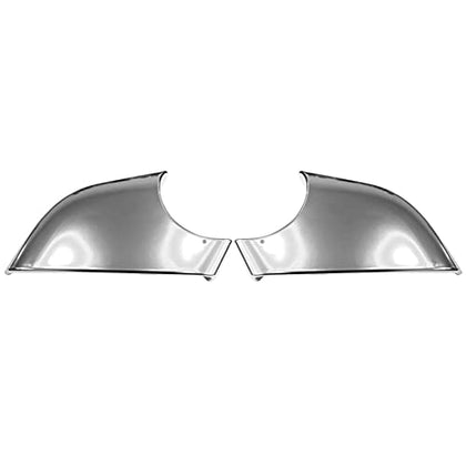 Car Left+Right Side Chrome Rearview Mirror Bottom Lower Holder Cover, for Tesla Model 3 2017-2021