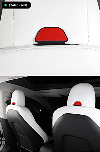 Front Seat Headrest Storage Hooks for Tesla Model 3 & Y (Red)